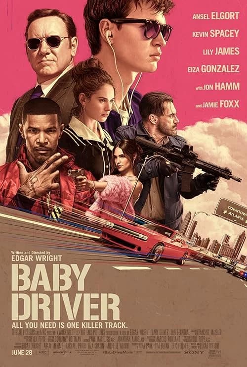 Baby Driver film posteri
