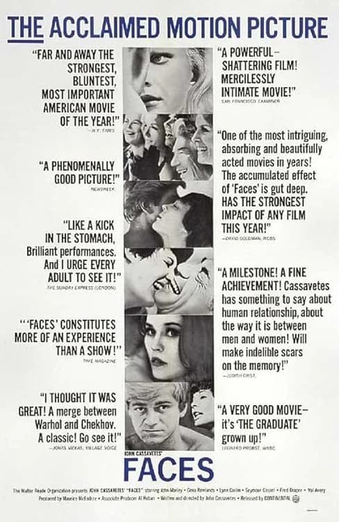 Faces film posteri